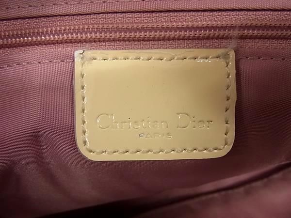 1円 ChristianDior クリスチャンディオール トロッター PVC ショルダーバッグ クロスボディ レディース ピンク系 EA2254の画像6