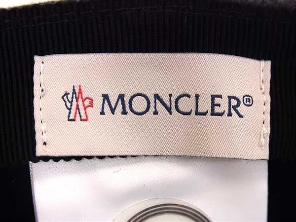 ■新品■未使用■ MONCLER モンクレール ウール100％ キャップ 帽子 メンズ レディース グレー系 AV6609_画像4