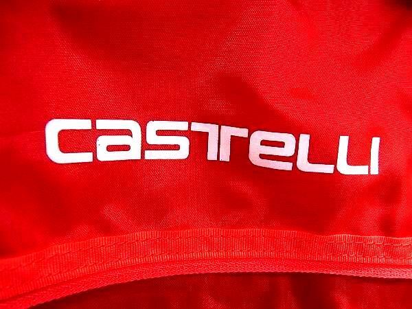 ■新品同様■ CASTELLI カステリ ナイロン リュックサック バックパック デイパック メンズ ブラック系×レッド系 BF6203_画像10