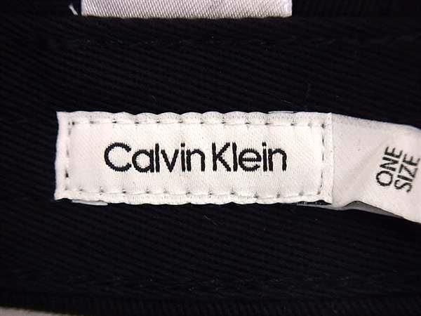 ■新品同様■ Calvin Klein カルバンクライン コットン100％ ベースボールキャップ 帽子 レディース メンズ ブラック系 FA1248の画像4