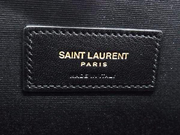 ■極美品■ SAINT LAURENT サンローラン カサンドラ Vステッチ レザー クラッチバッグ セカンドバッグ ボルドー系 AV5023_画像8