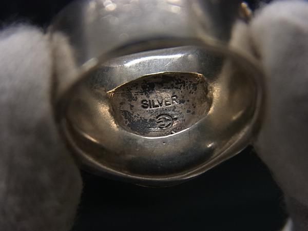 1円 Penny Black ペニー ブラック SV925 リング 指輪 アクセサリー 約8号 メンズ シルバー系 AZ1229の画像4