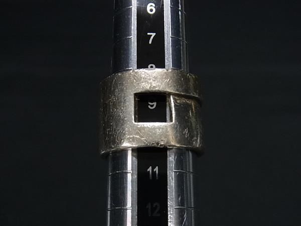 1円 GUCCI グッチ SV925 リング 指輪 アクセサリー 約9号 レディース メンズ シルバー系 AX4064_画像3