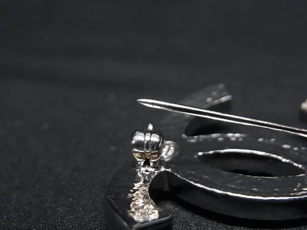 1 иен CHANEL Chanel 05V здесь Mark жемчуг булавка брошь значок аксессуары женский оттенок серебра AX5736