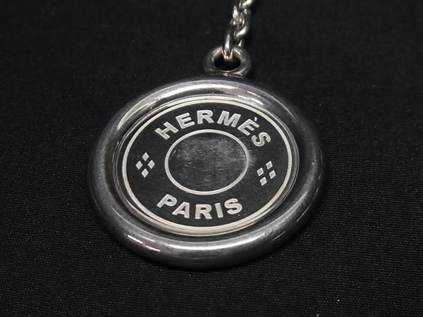 1 иен # прекрасный товар # HERMES Hermes Serie SV925 брелок для ключа сумка очарование женский мужской оттенок серебра AX5184
