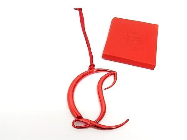 1 jpy # new goods # unused # Christian Louboutin Christian Louboutin ornament charm interior red group FC0964