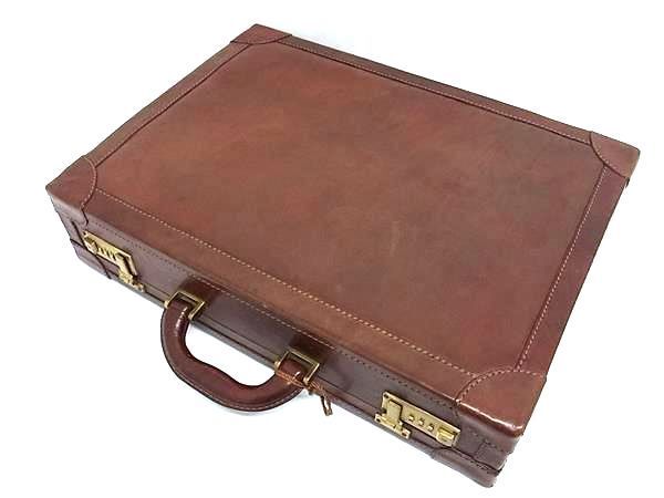 1 jpy The Bridge The * Bridge leather dial lock type attache case trunk case business bag brown group FA3634