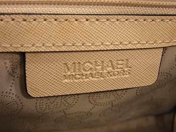 1円 ■美品■ MICHAEL KORS マイケルコース レザー ハンドバッグ トート ショルダー レディース ベージュ系×ホワイト系 AY1867_画像6