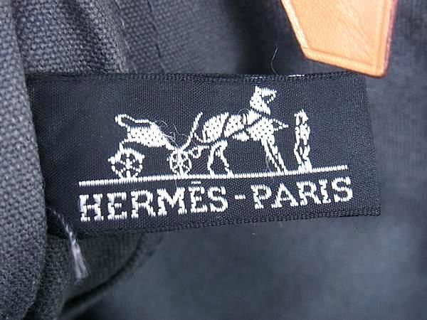 1円 HERMES エルメス フールトゥPM キャンバス シルバー金具 ハンドバッグ トートバッグ レディース メンズ グレー系 AW8502の画像6