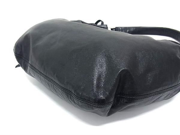1 иен # превосходный товар # miumiu MiuMiu кожа one сумка на плечо плечо .. портфель женский оттенок черного BG8207