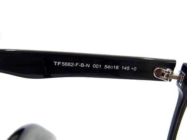 1円 ■美品■ TOM FORD トムフォード 5662-F-B-N 001 メガネ 眼鏡 メンズ ブラック系 BL0338の画像3