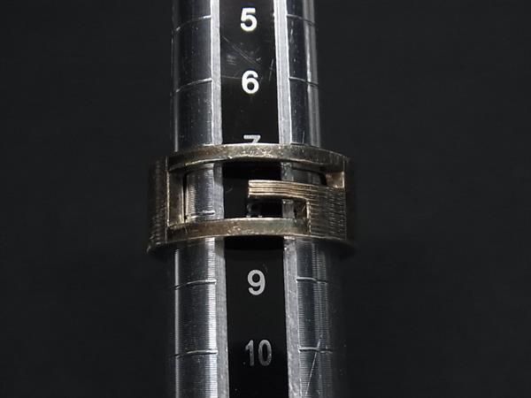 1円 GUCCI グッチ ブランデッドG SV925 リング 指輪 表記サイズ 8 (約8号) レディース メンズ シルバー系 BG8429の画像3