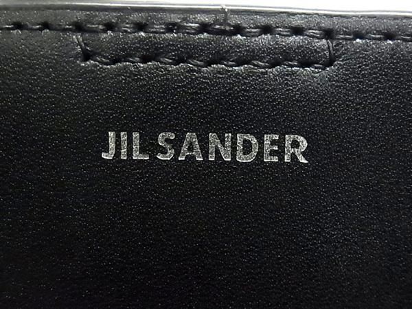 1円 ■極美品■ JIL SANDER ジルサンダー レザー ショルダーバッグ クロスボディ 斜め掛け レディース ブラック系 FA6355
