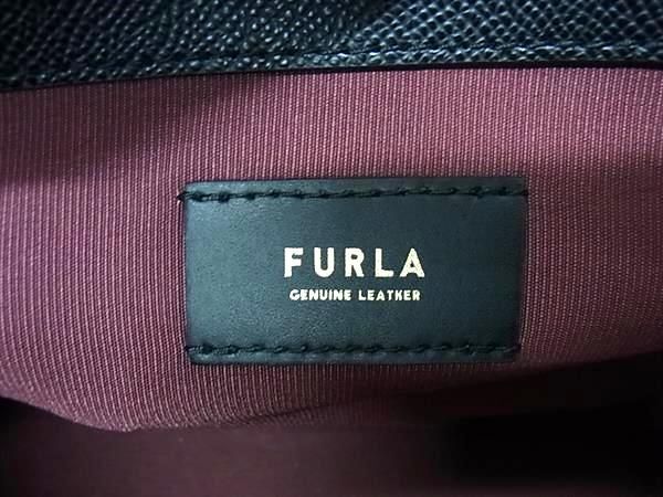 1円 ■新品■未使用■ FURLA フルラ エラ レザー ハンドバッグ トートバッグ ショルダー レディース ブラック系 FA6292の画像6