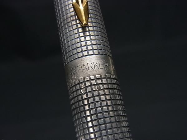 1円■美品■ PARKER パーカー SV925 ペン先 14K 585 14金 万年筆 筆記用具 文房具 ステーショナリー レディース メンズ シルバー系 FA6542_画像4