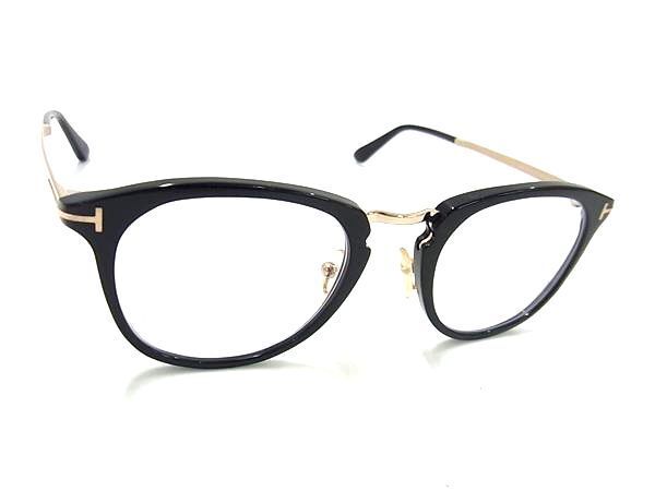 1円 ■美品■ TOM FORD トムフォード TF5466 51□22 145 度入り メガネ 眼鏡 めがね レディース メンズ ブラック系 FA6583_画像1