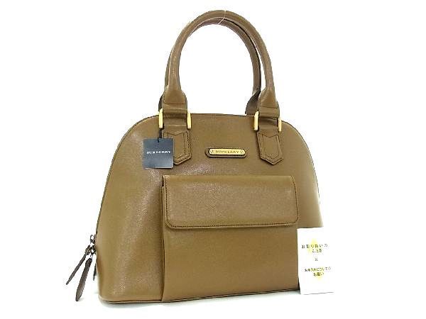 1 иен # новый товар # не использовался # BURBERRY Burberry кожа внутри часть noba проверка ручная сумочка большая сумка женский оттенок коричневого EA2263