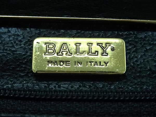 1円 ■美品■ BALLY バリー レザー キルティング チェーン クロスボディ ショルダーバッグ 斜め掛け レディース ブラック系 BK1173_画像6