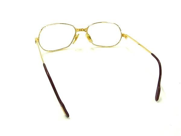 1円 ■美品■ Cartier カルティエ 56□17 135 度入り メガネ 眼鏡 めがね レディース メンズ ゴールド系 AW9250_画像2