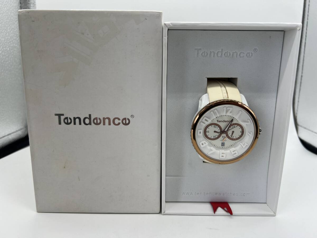 TENDENCE 時計 Gulliver クロノグラフ 稼働品【4925】_画像1