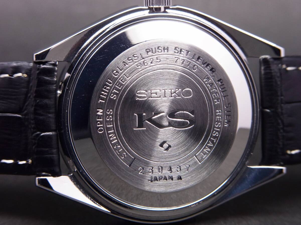 KS 56 キングセイコー 自動巻時計 希少 ブラックダイアル 1972年製 美品！！の画像9