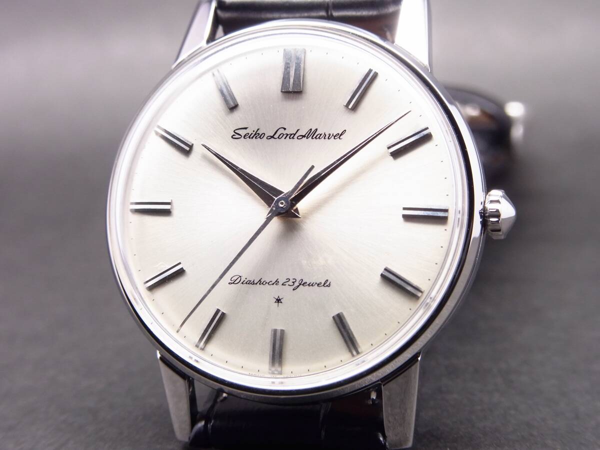 セイコー 初期型 ロードマーベル 23石 ステンレス 手巻き時計 1963年製 美品！！_画像7