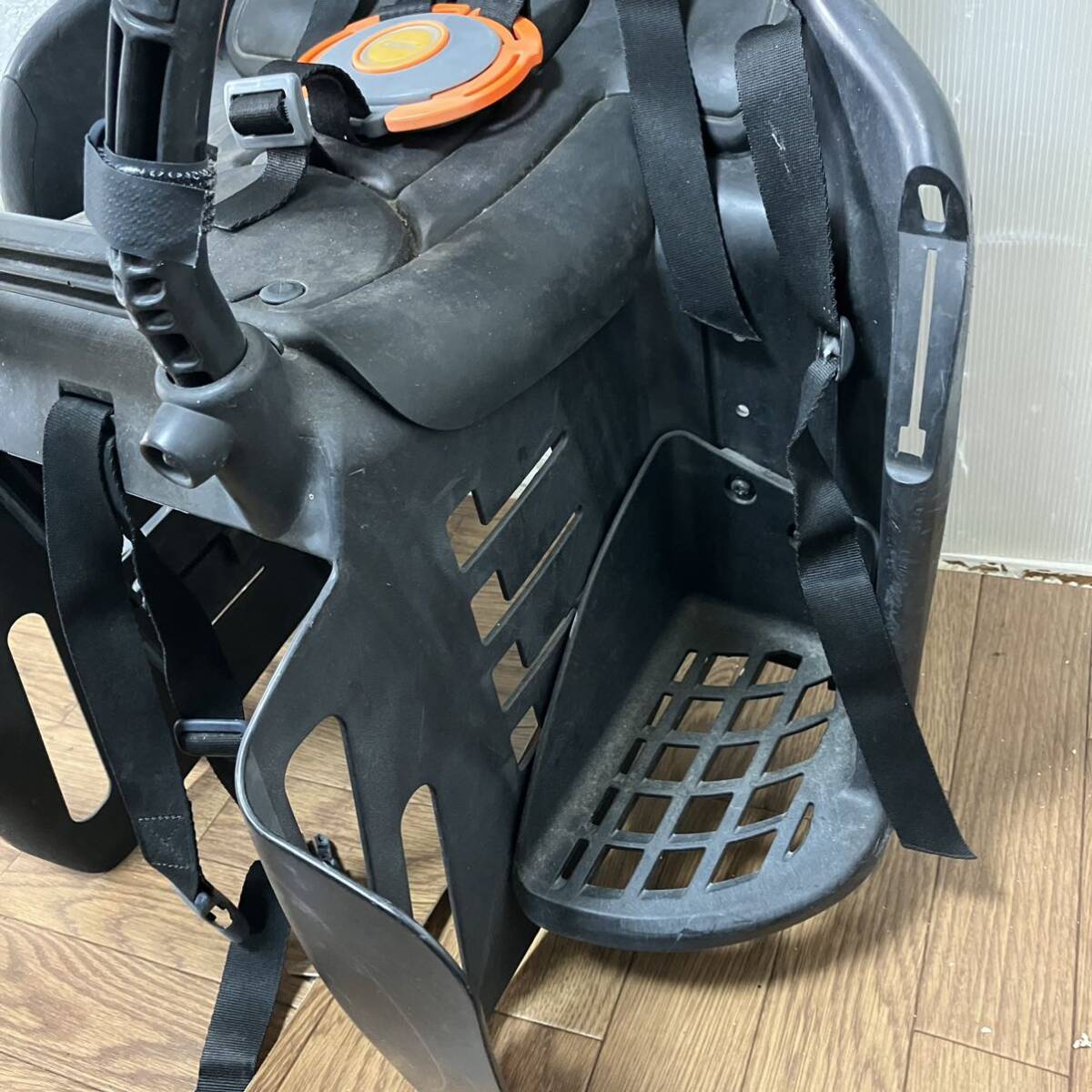 汚れ有り要清掃 OGK 子供乗せ チャイルドシート おまけヘルメット付きの画像2