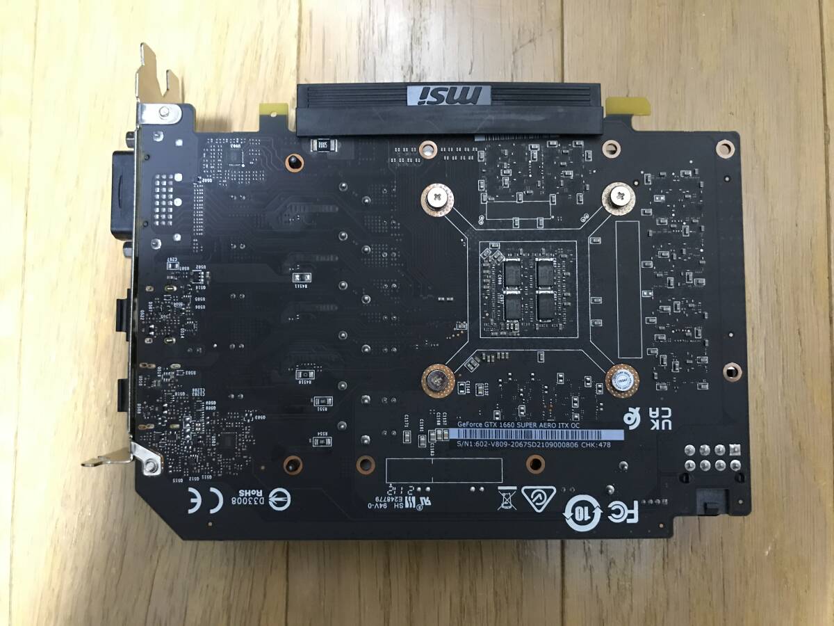 MSI GTX1660 Super 6GB AERO ITX OC グラフィックボード 動作確認済 5の画像5