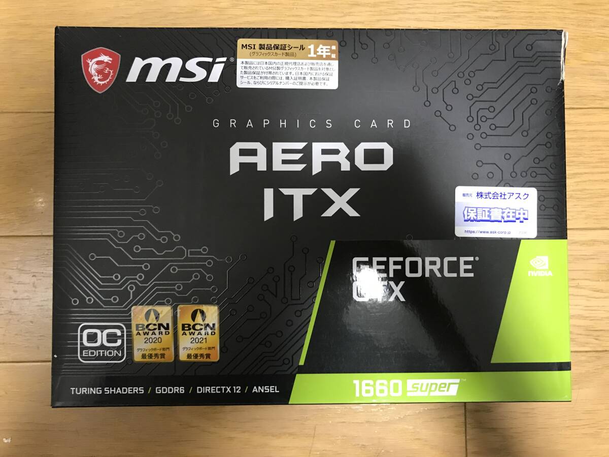 MSI GTX1660 Super 6GB AERO ITX OC グラフィックボード 動作確認済 7の画像1