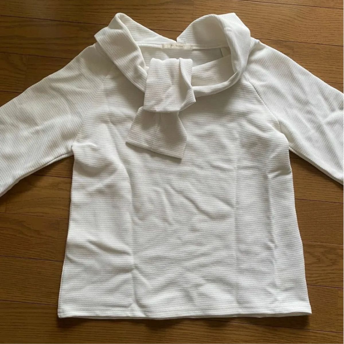 RAY CASSIN 7部袖トップス　カットソー　白　(フリーサイズ) レディース　洋服