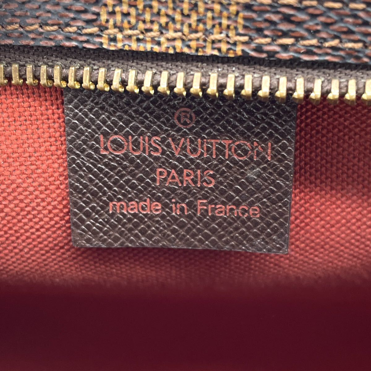 1円 極美品 LOUIS VUITTON ルイヴィトン ダミエ トゥルースメイクアップ アクセサリーポーチ ハンドバッグ N51982_画像8