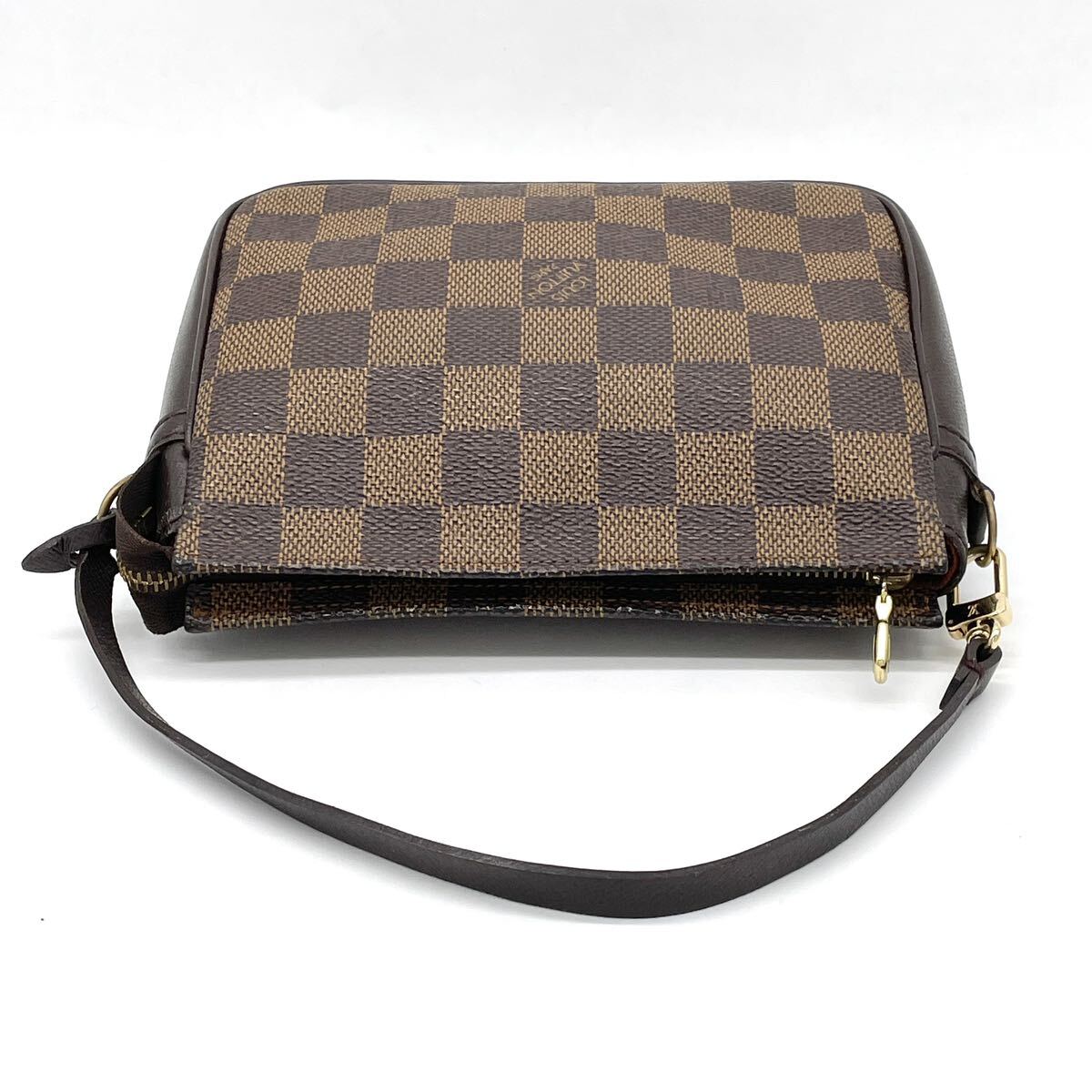 1円 極美品 LOUIS VUITTON ルイヴィトン ダミエ トゥルースメイクアップ アクセサリーポーチ ハンドバッグ N51982_画像5