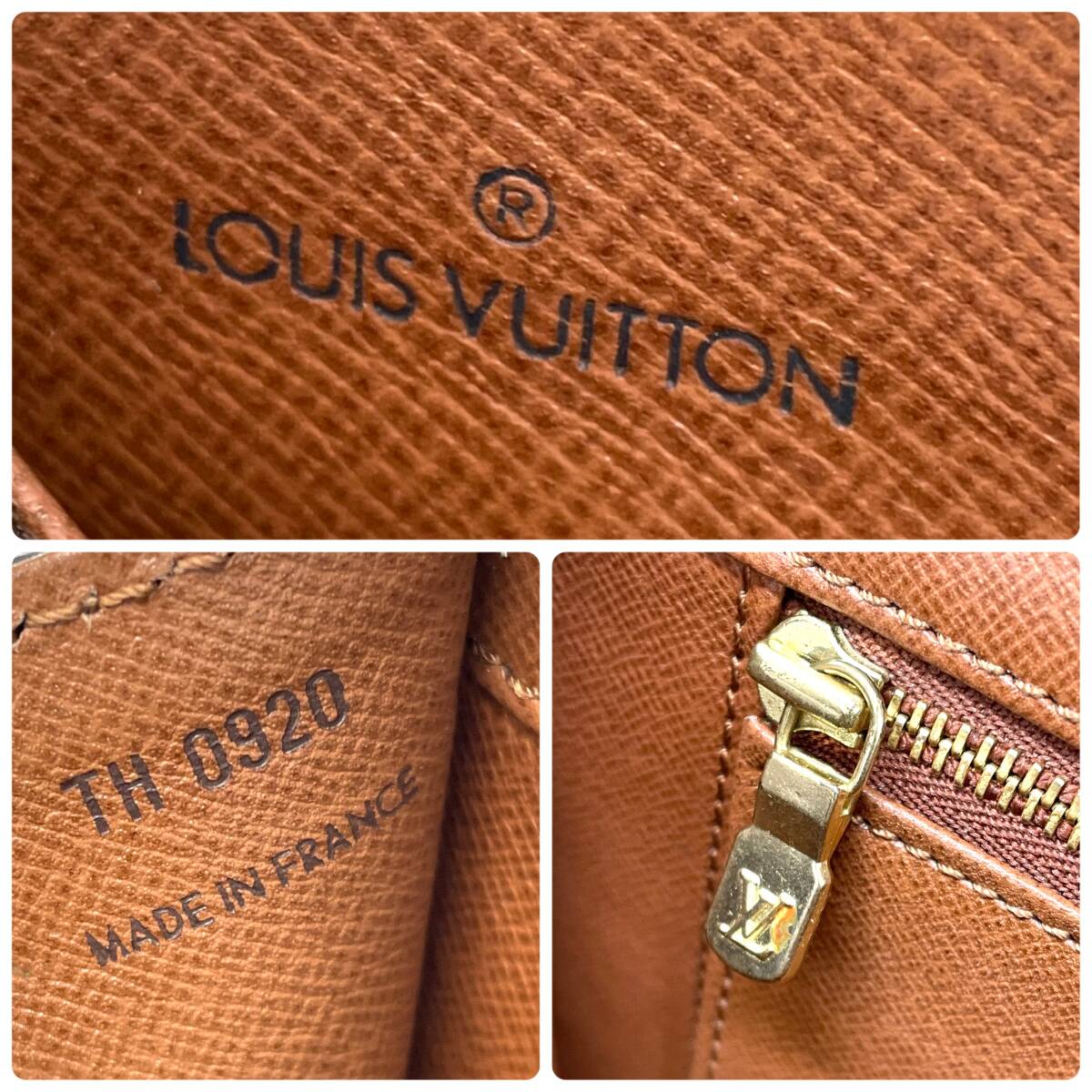 1円 美品 LOUIS VUITTON ルイヴィトン モノグラム ポシェットダムGM クラッチバッグ セカンドバッグ M51812_画像10