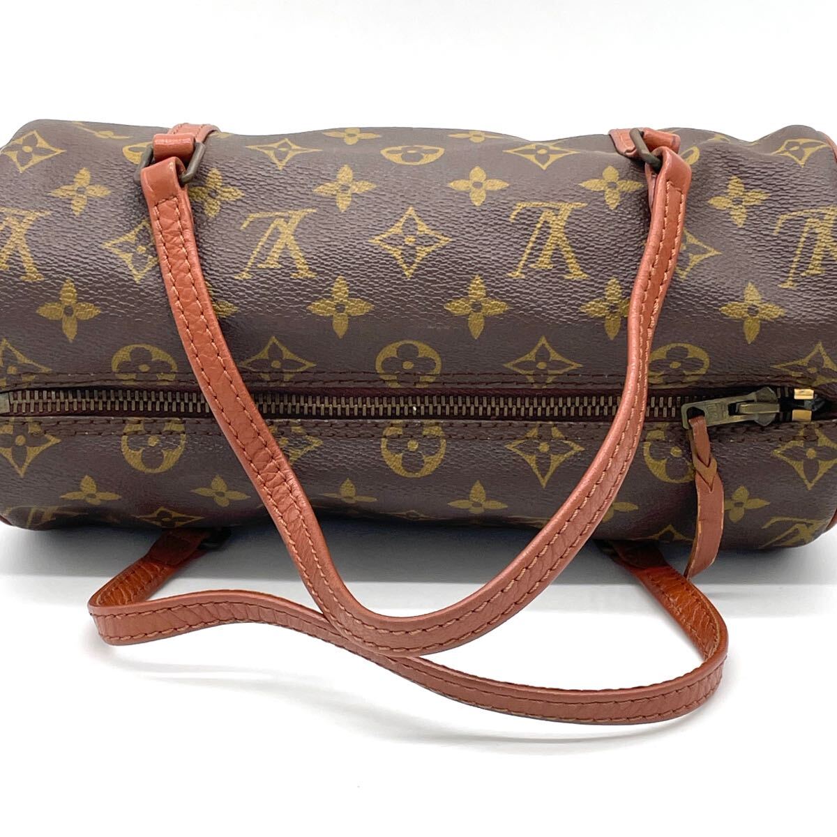 1円 良品 LOUIS VUITTON ルイヴィトン モノグラム パピヨン26 筒型 ハンドバッグ ミニボストン M51366の画像6