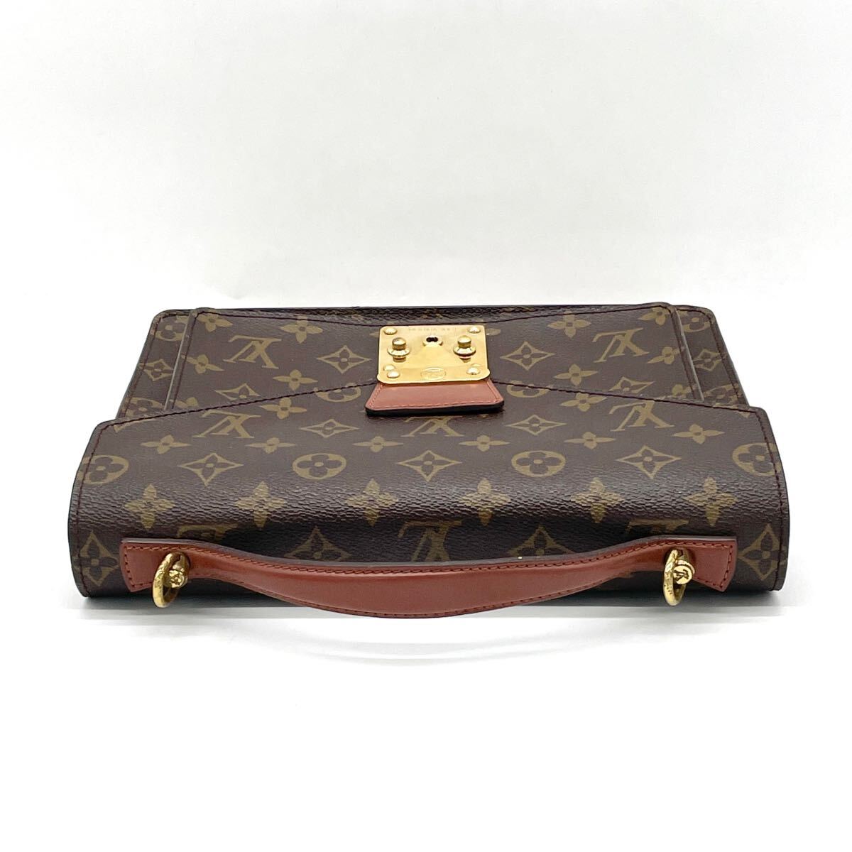 1円 外観美品 LOUIS VUITTON ルイヴィトン モノグラム モンソー26 2way ハンドバッグ ショルダー レディース メンズ M51187の画像6