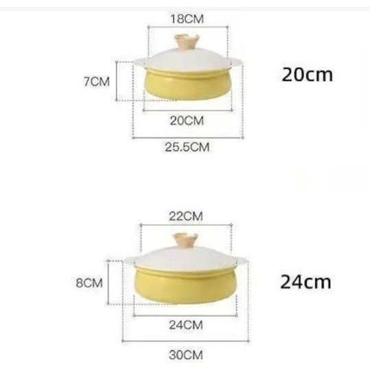 鍋 ガス IH  対応 両手鍋 セラミックコーティング  土鍋 20cm 母の日