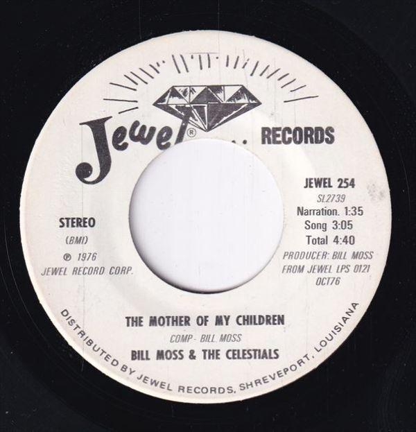 Bill Moss & The Celestials - The Mother Of My Children / Turn It Over To Jesus (A) SF-CK275の画像1