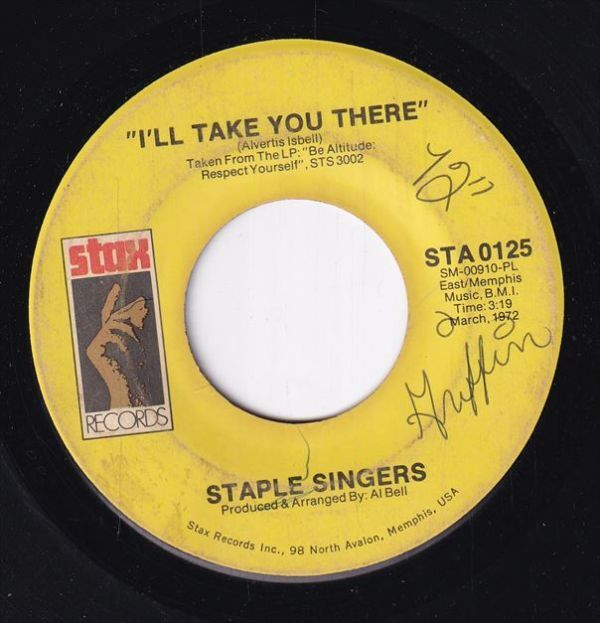 The Staple Singers - I'll Take You There / I'm Just Another Soldier (B) SF-CJ548の画像1