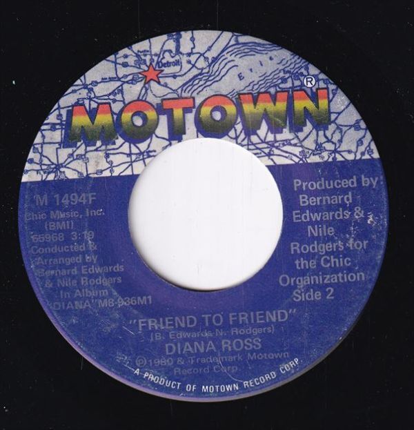 Diana Ross - Upside Down / Friend To Friend (A) SF-CM222_画像1