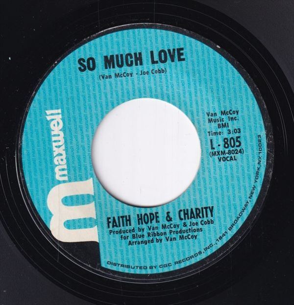 Faith Hope & Charity - Let's Try It Over / So Much Love (A) SF-CM206の画像1