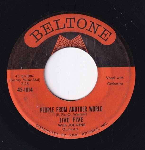 Jive Five With Joe Rene Orchestra - Never, Never / People From Another World (B) SF-CF278の画像1