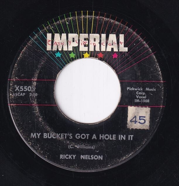 Yahoo!オークション Ricky Nelson My Bucket's Got A Hole In It