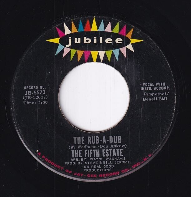 The Fifth Estate - Ding Dong! The Witch Is Dead / The Rub-A-Dub (A) RP-CF376の画像1