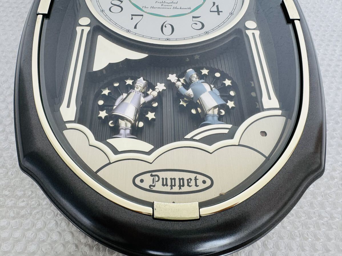 ☆1000円スタート☆ セイコー からくり時計 Puppet RE524N  掛け時計 SEIKO アンティークの画像3