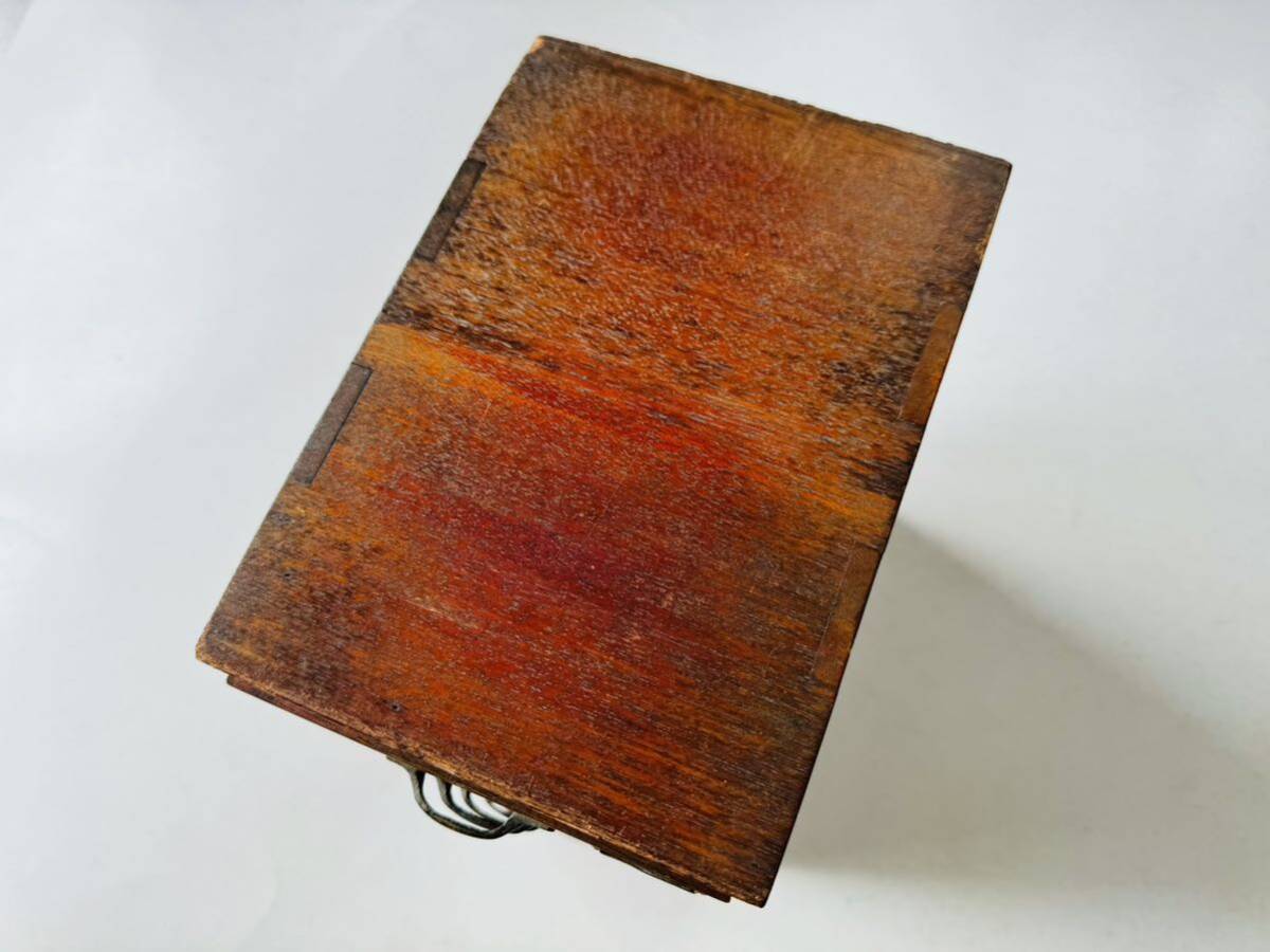 ☆1000円スタート☆ 小型10段引き出しケース パーツボックス  BOX 木製 整理箱の画像5