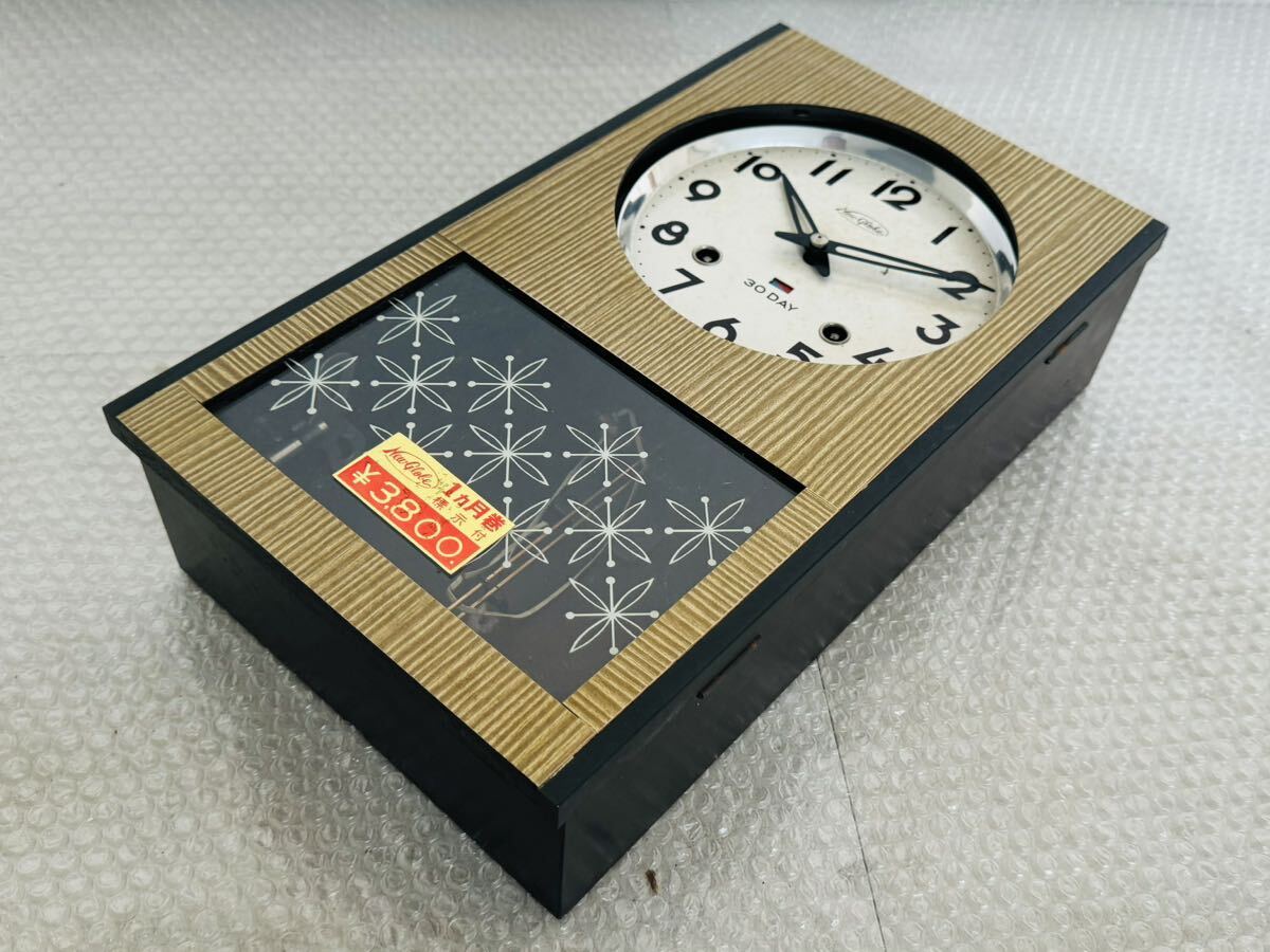 ☆1000円スタート☆　ニュークローバ　掛時計　ジャンク品　　掛け時計　昭和レトロ　アンティーク