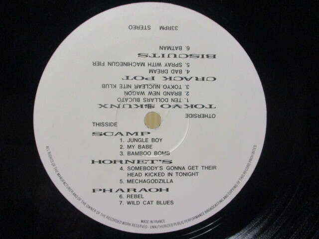 JAPPIN' PSYCHO BOMB 1st APPEARANCE LP サイコビリー スキャンプ SCAMP HORNET'S PHARON 東京スカンクス TOKYO SKUNX CRACK POT BISCUITS_画像5