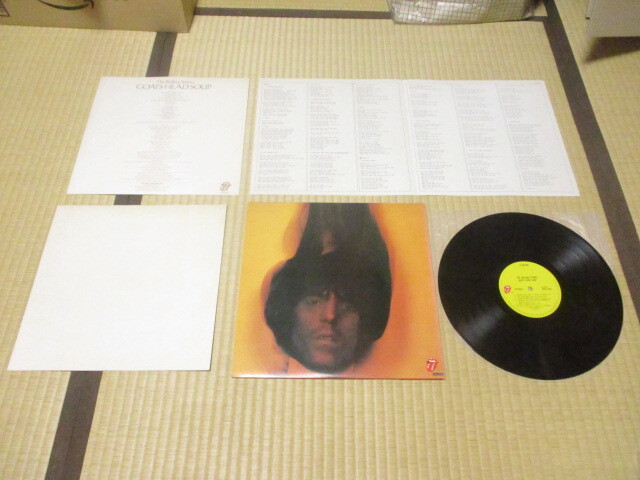 美盤 ローリング?ストーンズ ROLLIN STONES 山羊の頭のスープ GOATS HEAD SOUP 國內(nèi)LP 帯 定価 2300円 悲しみのアンジー ミック?ジャガー