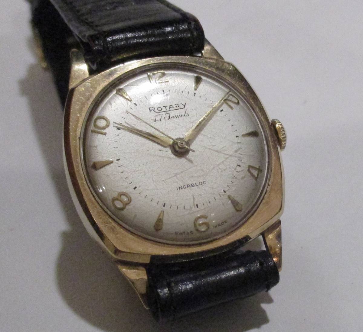 * Vintage 9CT Rotary джентльмен для наручные часы Швейцария 1950 год примерно 