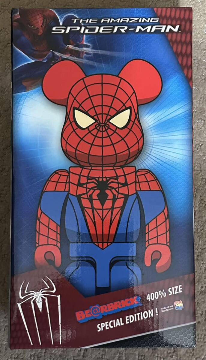  Bearbrick Ame i Gin g Spider-Man 400% extra 100%